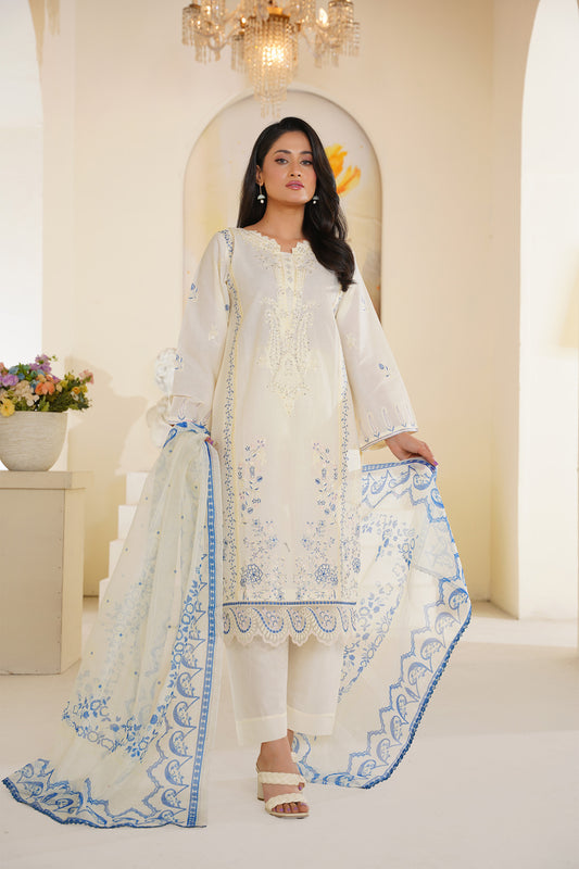 Layaan – 3‑Piece Serene Bloom