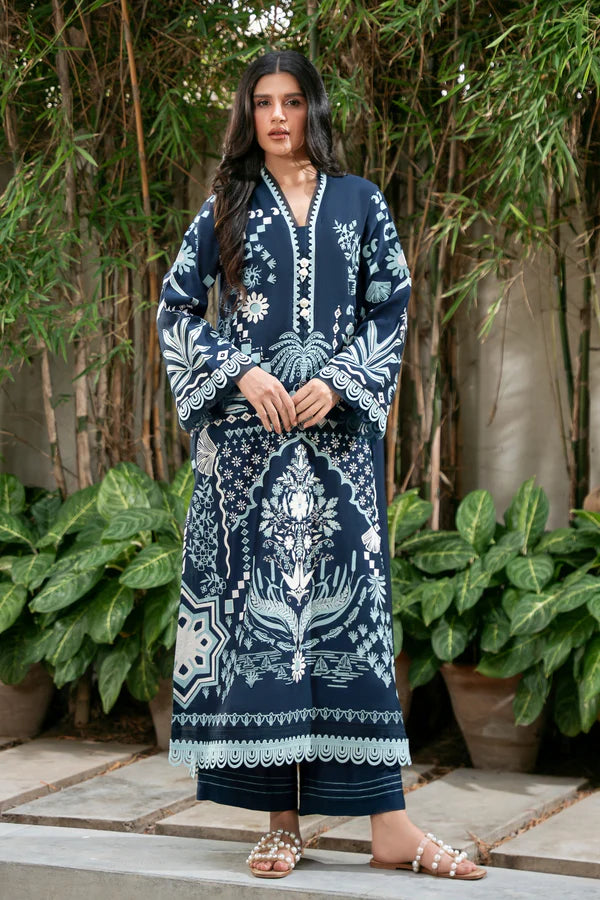 Lumina Deep Blue – Premium Khaddar Set