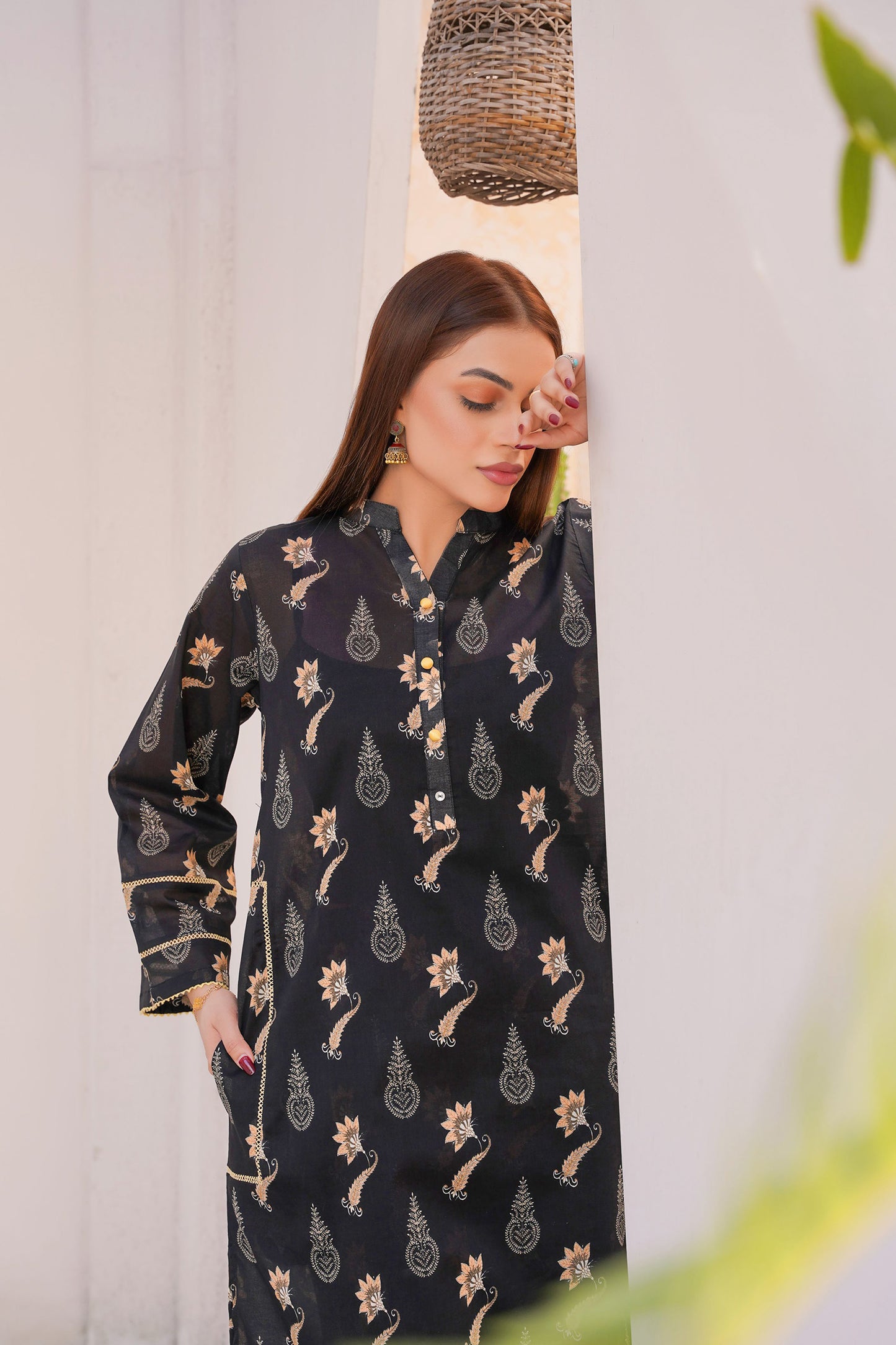 Midnight Charm – Printed Lawn 2 Piece