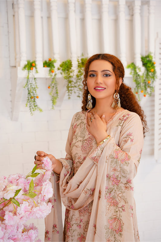 Amber – Embroidered Lawn 3 Piece