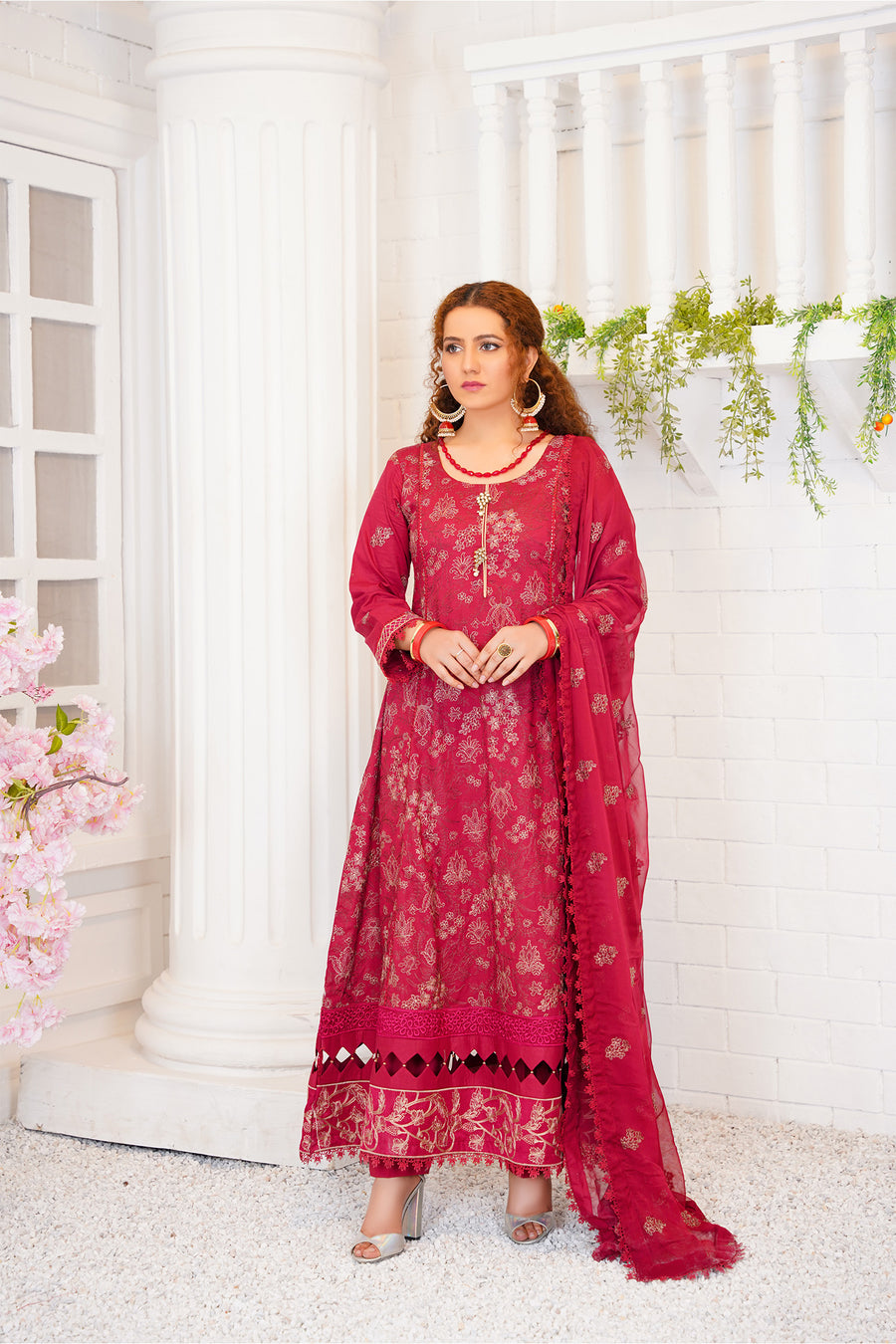Ruby – Embroidered Lawn 3 Piece