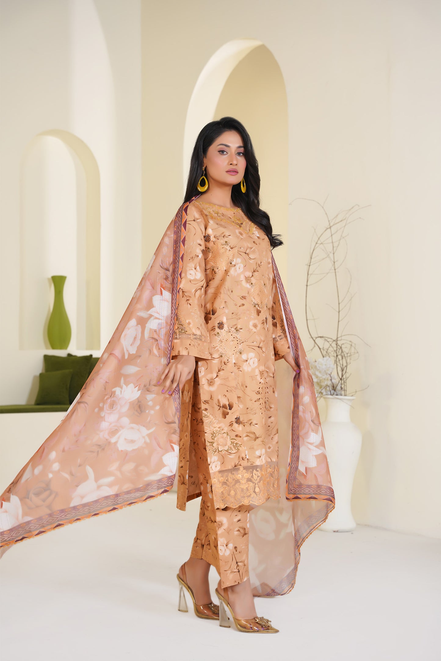 Afsheen – 3‑Piece Golden Bloom