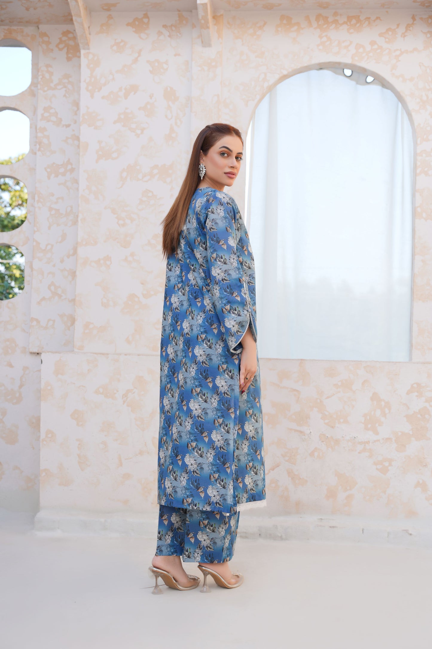 Blue Bloom – Printed Lawn 2 Piece