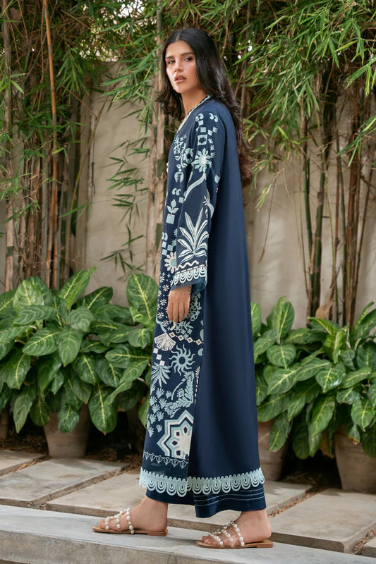 Lumina Deep Blue – Premium Khaddar Set
