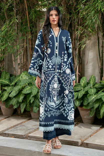 Lumina Deep Blue – Premium Khaddar Set