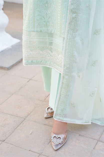 Mint Whisper – Embroidered Lawn 3 Piece