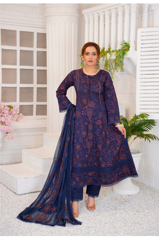 Azure – Embroidered Lawn 3 Piece