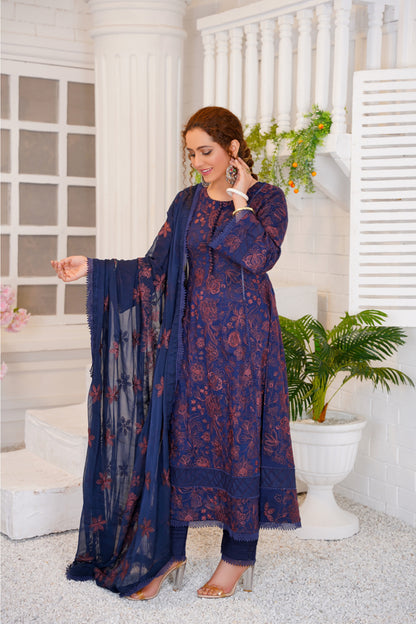 Azure – Embroidered Lawn 3 Piece