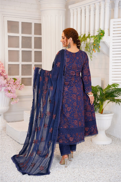 Azure – Embroidered Lawn 3 Piece