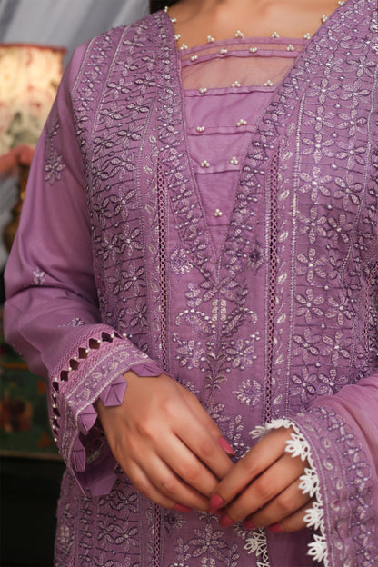 Orchid Mist – Embroidered Lawn 3 Piece