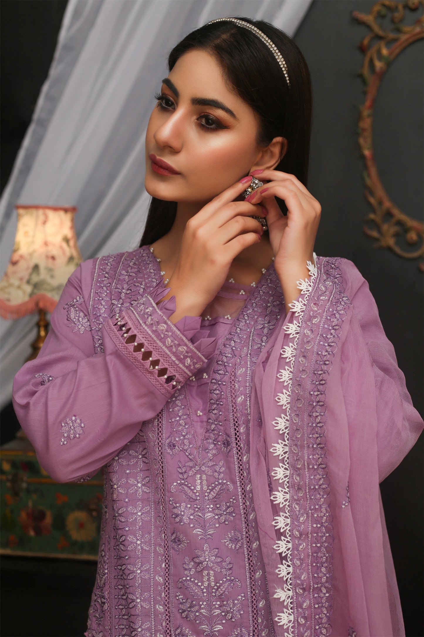 Orchid Mist – Embroidered Lawn 3 Piece