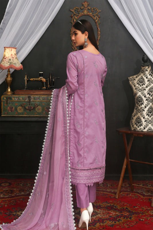 Orchid Mist – Embroidered Lawn 3 Piece
